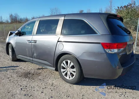 2016 Honda Odyssey Se from USA, damaged, VIN 5FNRL5H34GB023996